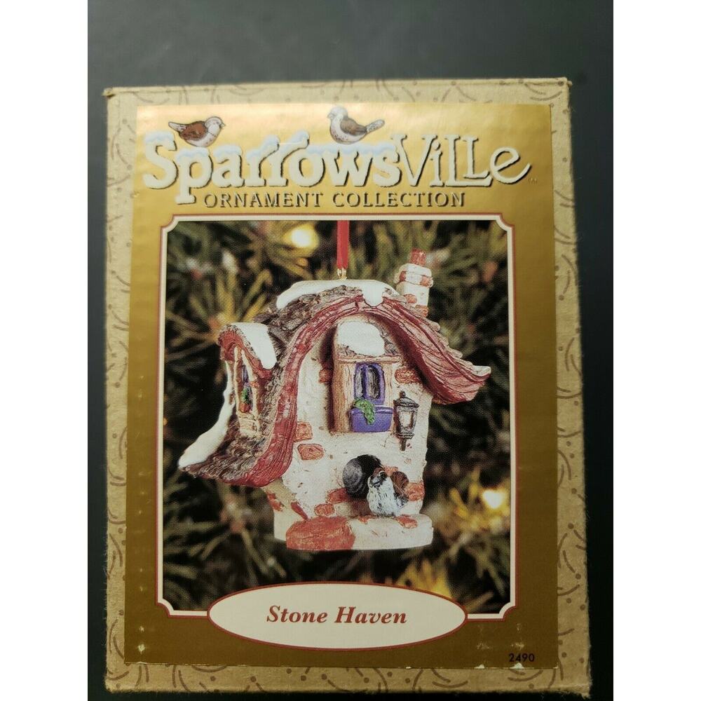Lowell Davis Sparrowsville Christmas Ornament Ertl New in Box‎ Stone Haven U10
